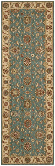 Living Treasures LI05 Aqua Rug - Runner
