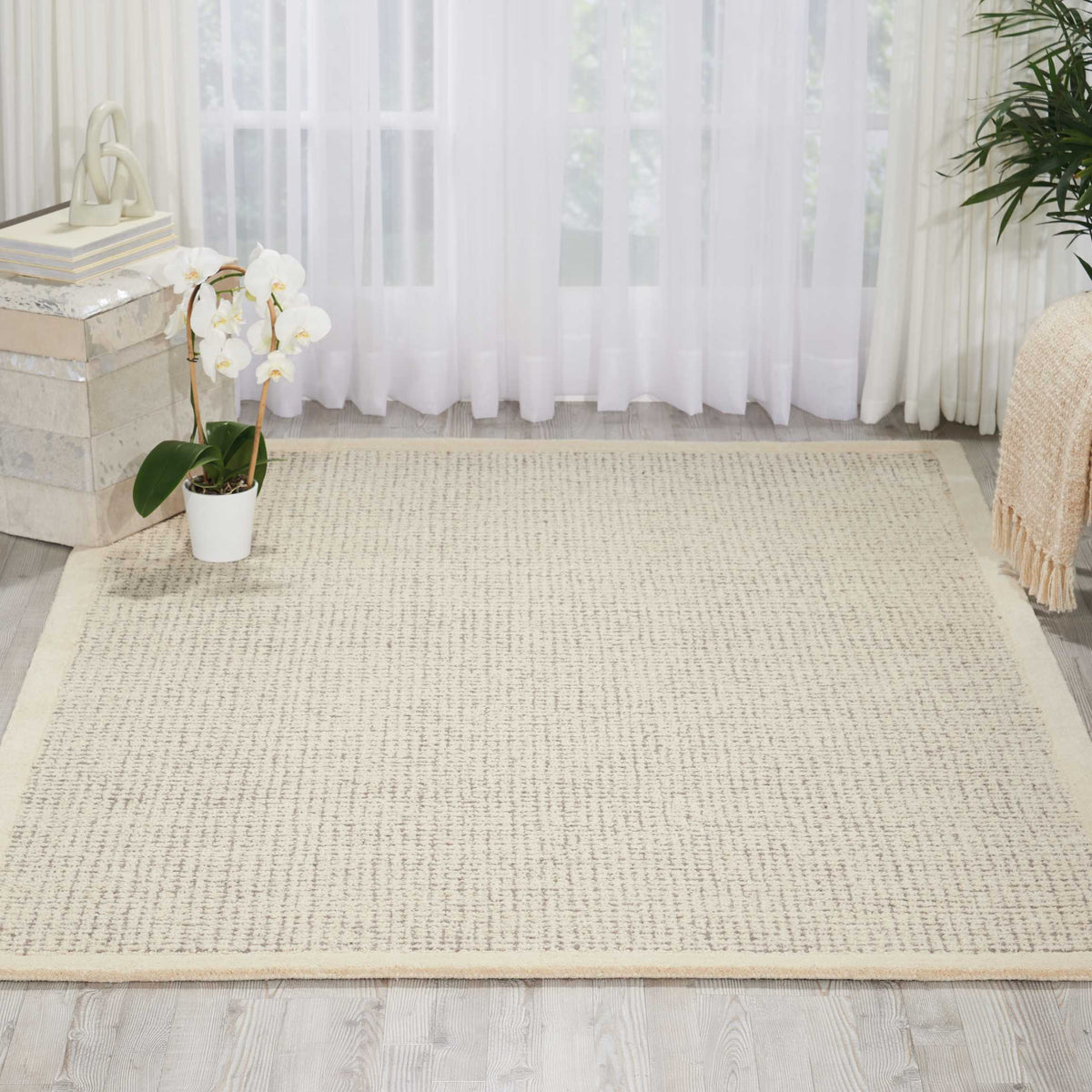 River Brook KI809 Ivory Grey Rug - room scene