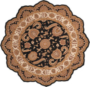 Heritage Hall HE19 Black Rug - Free Form