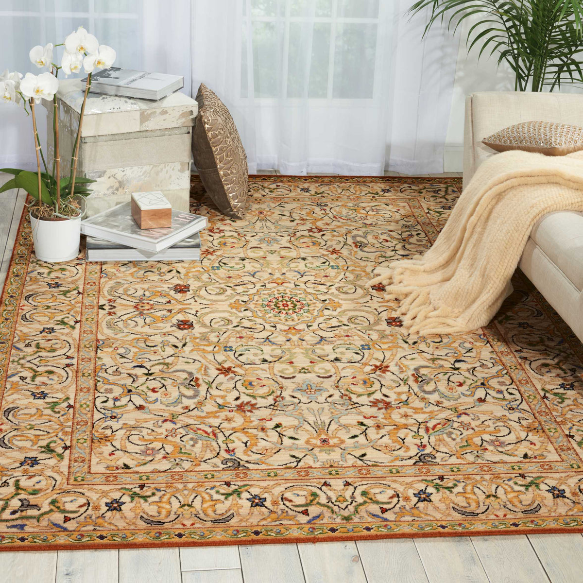Timeless TML16 Copper Rug - room scene
