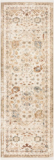 Pardis PRD01 Ivory Rust Rug - Runner