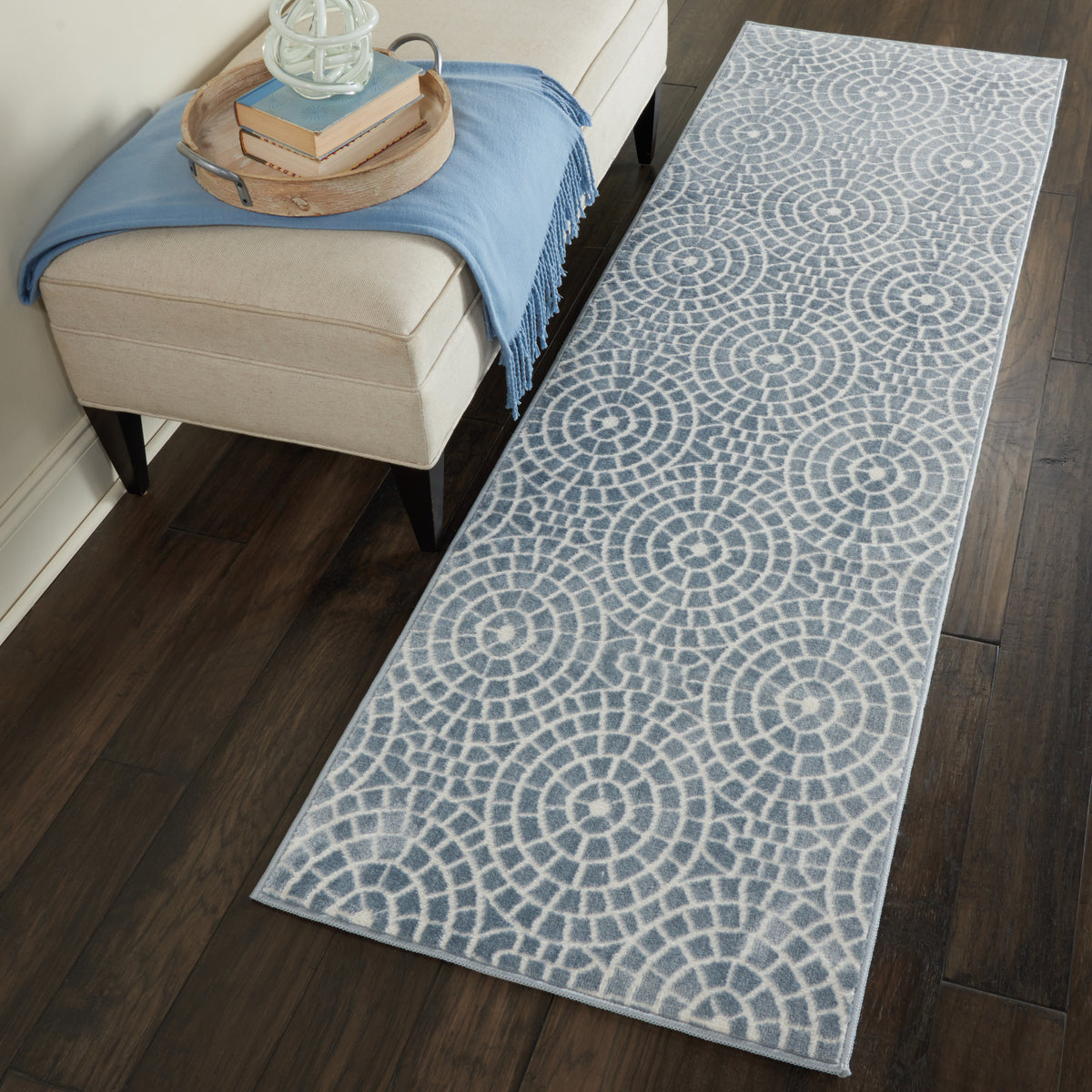 Urban Chic URC04 Light Blue Rug - room scene
