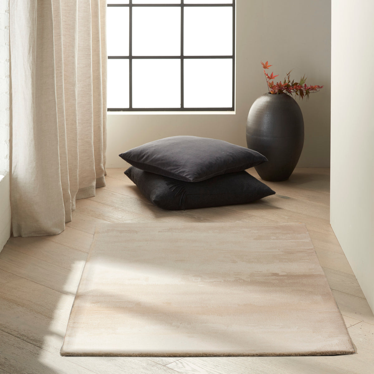 Luster Wash SW14 Ivory Rug - room scene