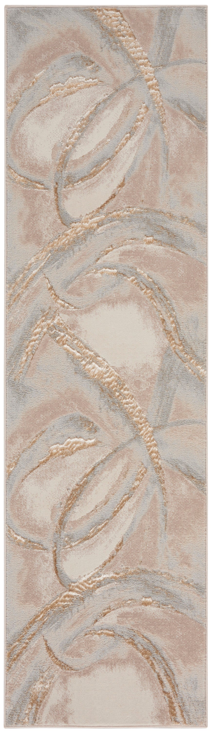 Splash BSK01 Beige Grey Rug - Runner