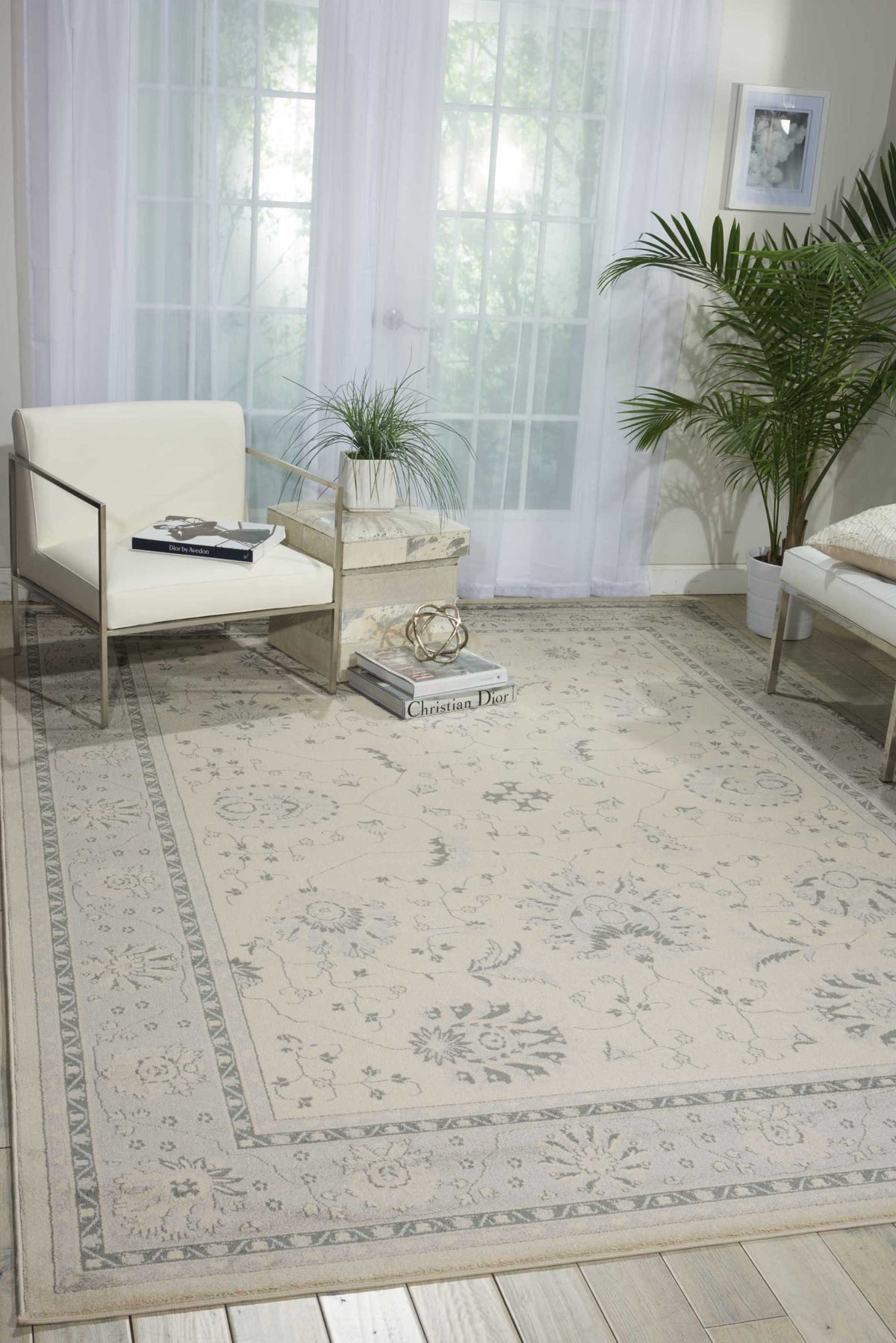 Maymana MYN03 Ivory Rug - room scene
