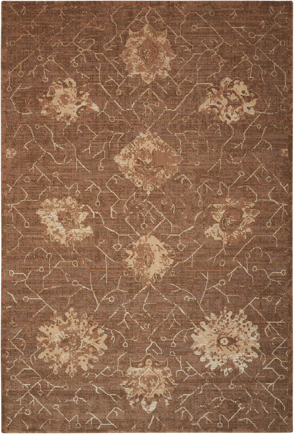 Silken Allure SLK08 Chocolate Rug - Rectangle