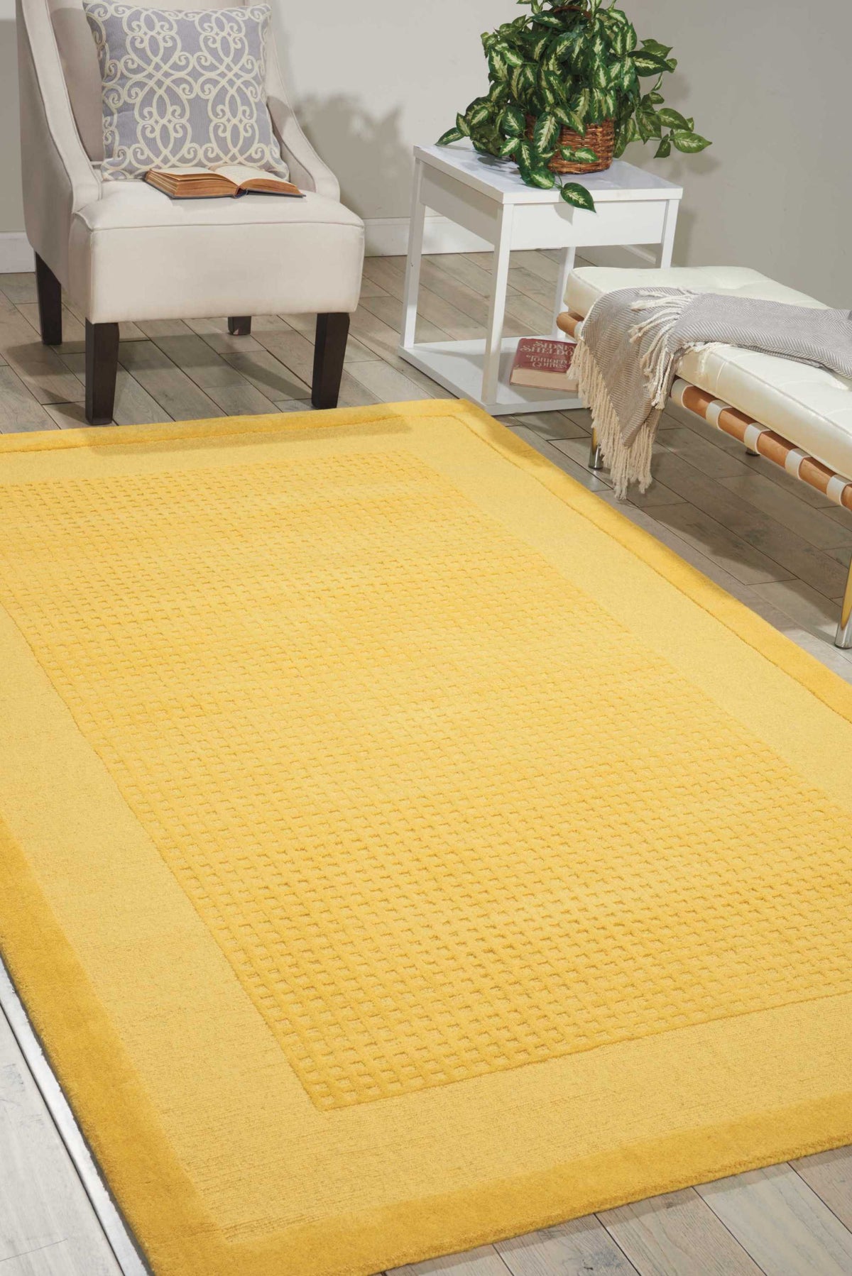 Westport WP30 Yellow Rug - room scene