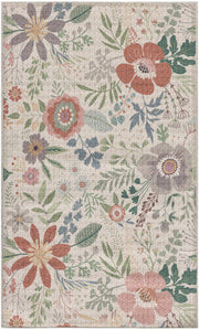 Nourison Washables NWB06 Cream Multicolor Rug - Rectangle