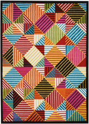 Oakdale OKD02 Black Multicolor Rug - Rectangle