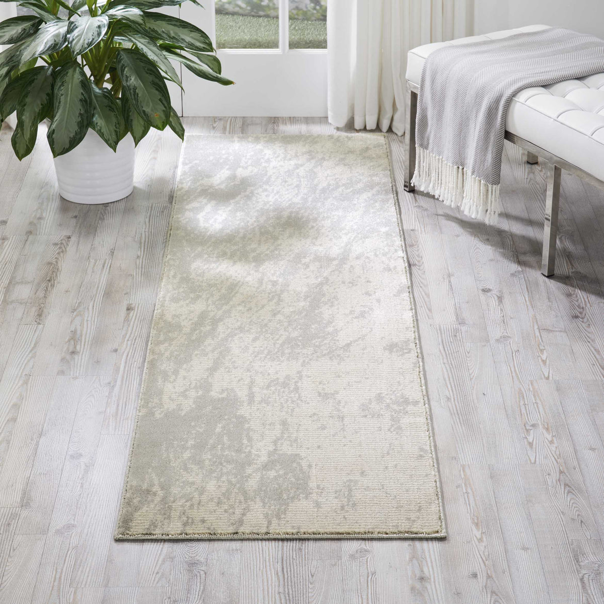 Maxell MAE12 Ivory Grey Rug - room scene