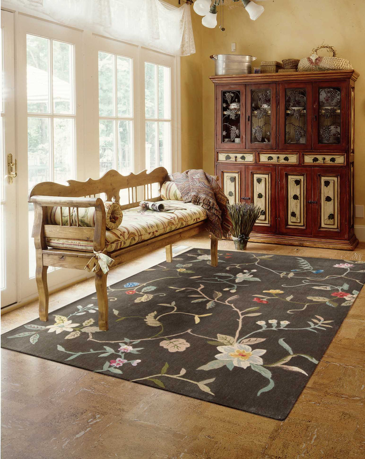 Contour CON12 Tobacco Rug - room scene