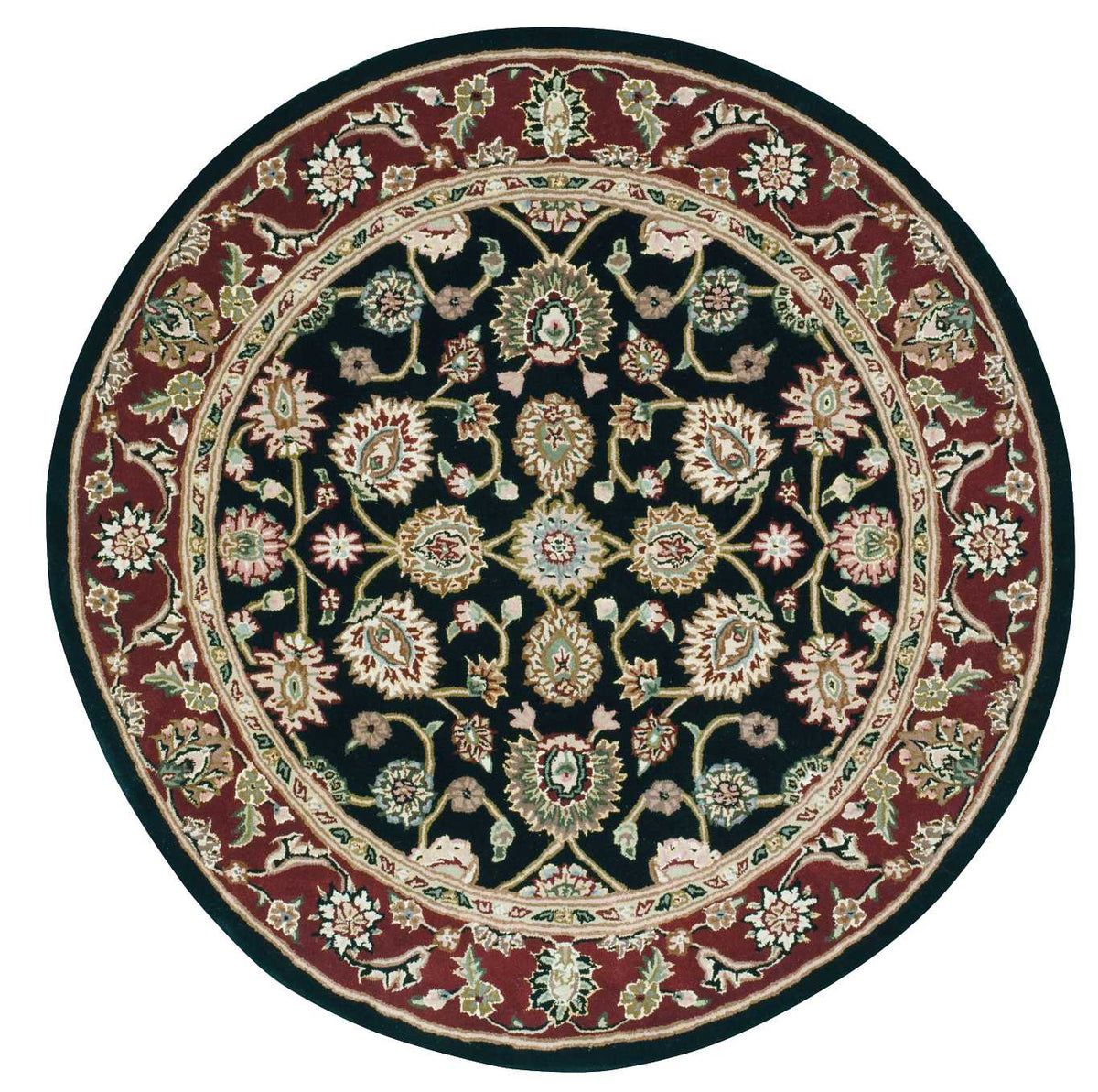 Nourison 2000 2017 Black Rug - Round