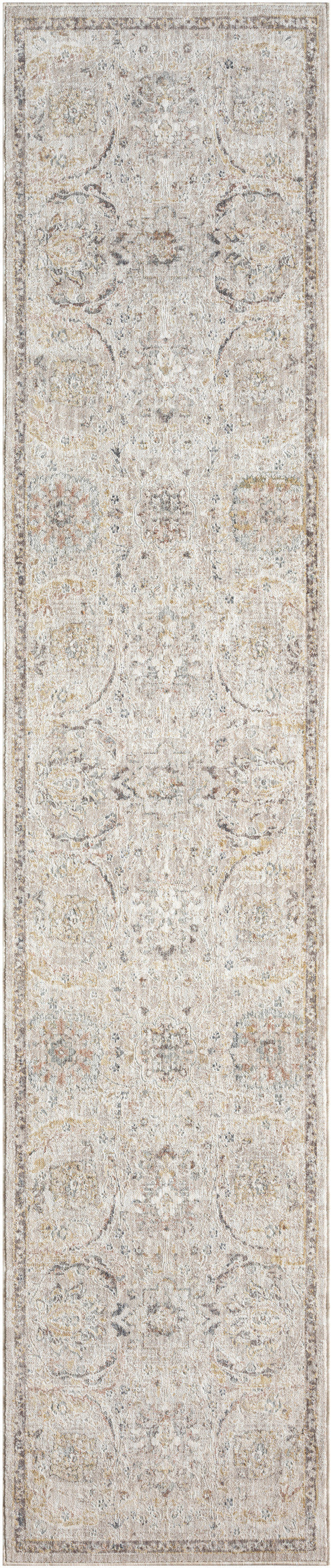 Antique Fusion ANF03 Light Grey Rug - Runner