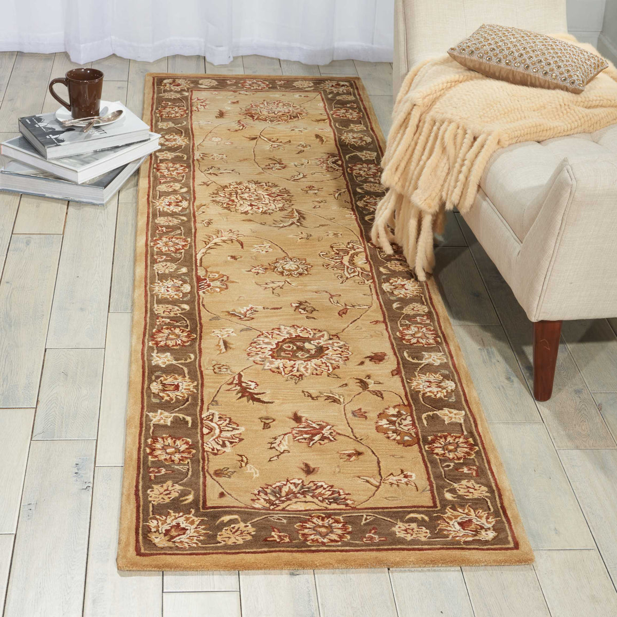 Nourison 2000 2258A Beige Rug - room scene