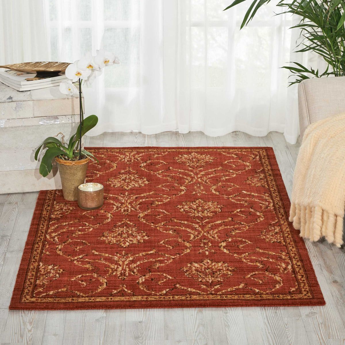 Radiant Impression LK08 Persimmon Rug - room scene