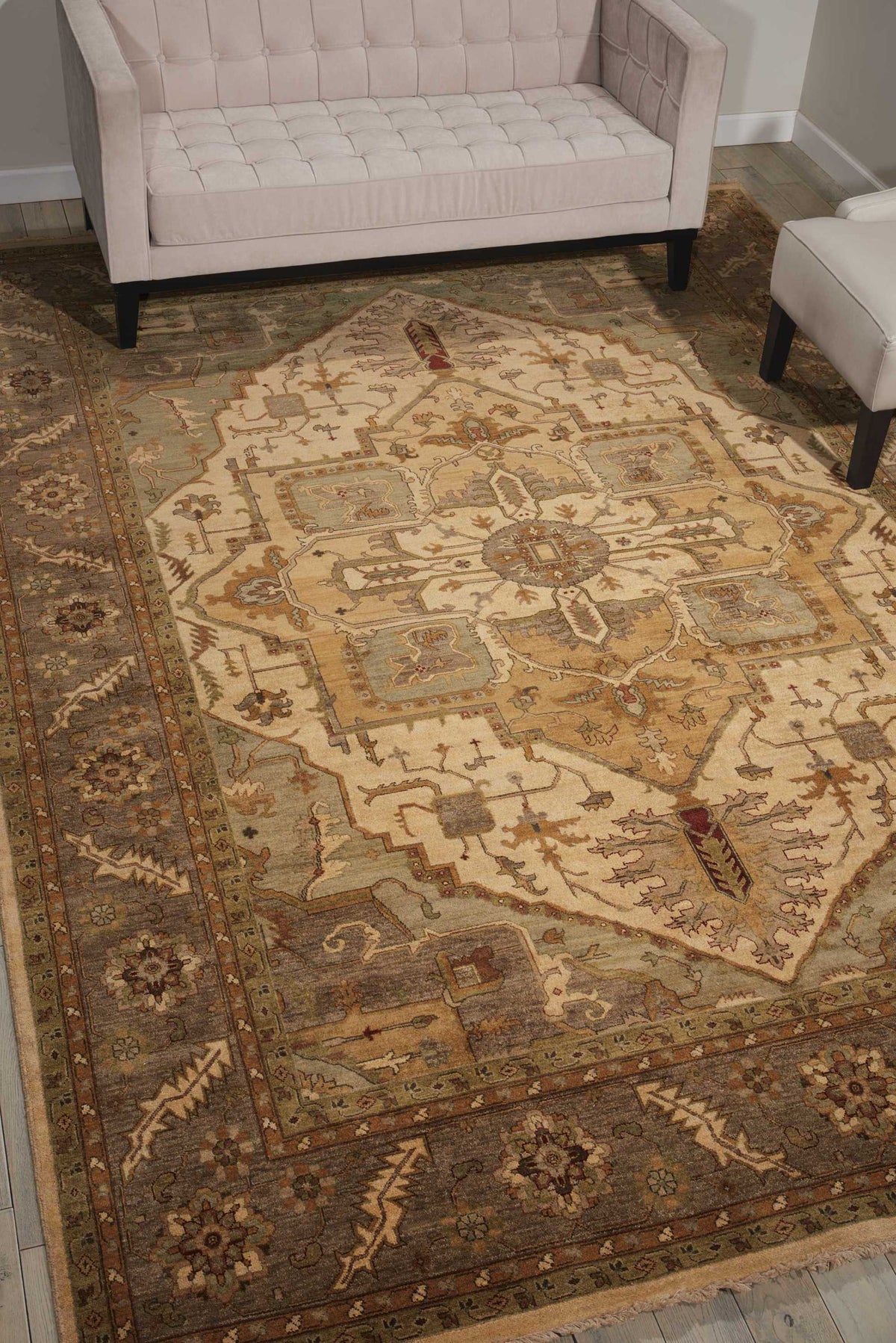 Legend LD01 Beige Rug - room scene