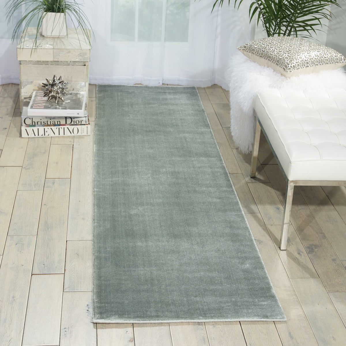 Starlight STA06 Pewter Rug - room scene