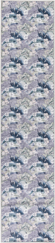 Nourison Washables NWB07 Grey Blue Rug - Runner