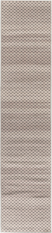 Nourison Washables NWB12 Cream Black Rug - Runner