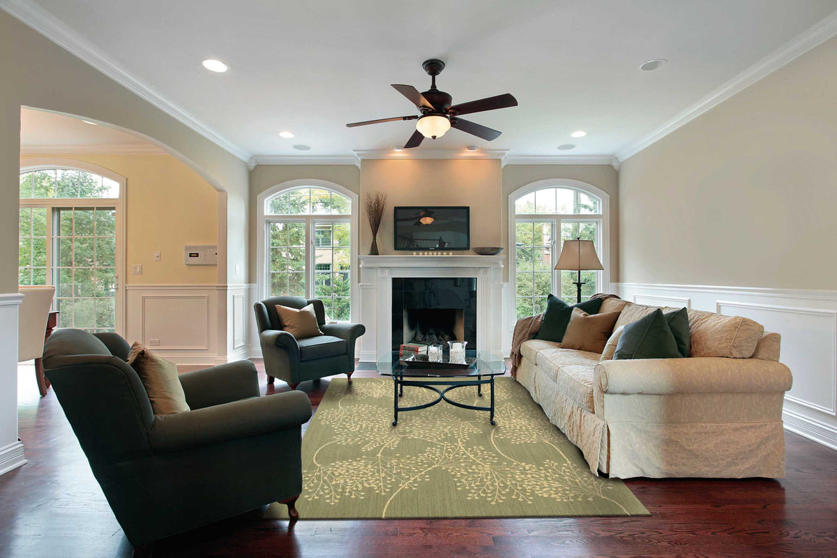 Capri CAP1 Sage Rug - room scene