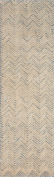 Deco Mod DEC03 Light Blue Ivory Rug - Runner