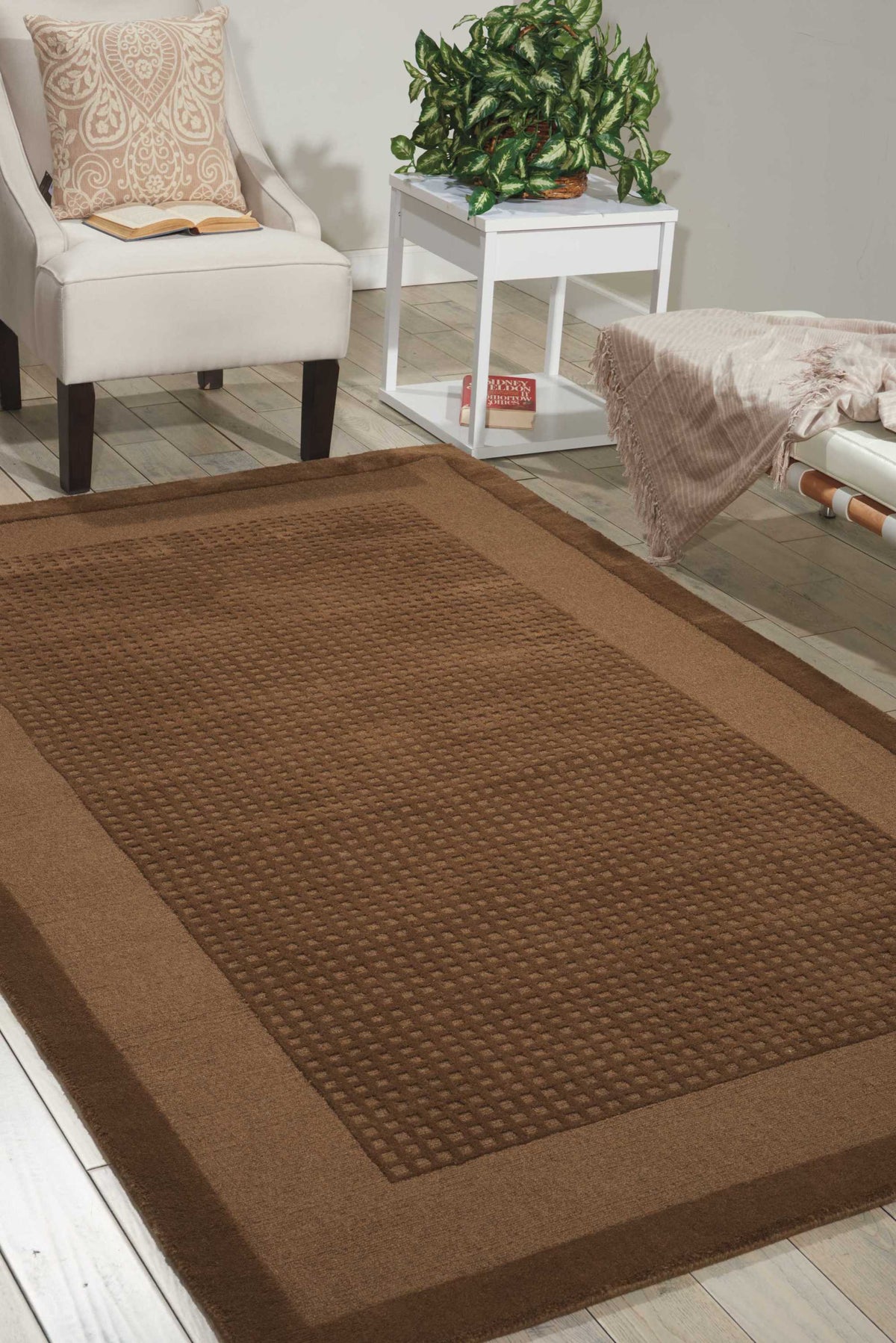 Westport WP20 Mocha Rug - room scene