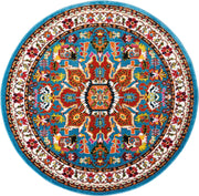 Oakdale OKD06 Blue Rug - Round