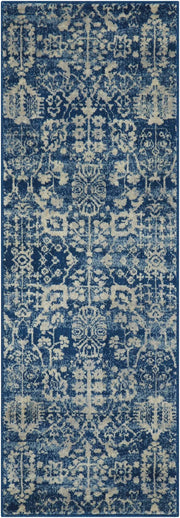 Somerset ST757 Navy Rug - Runner