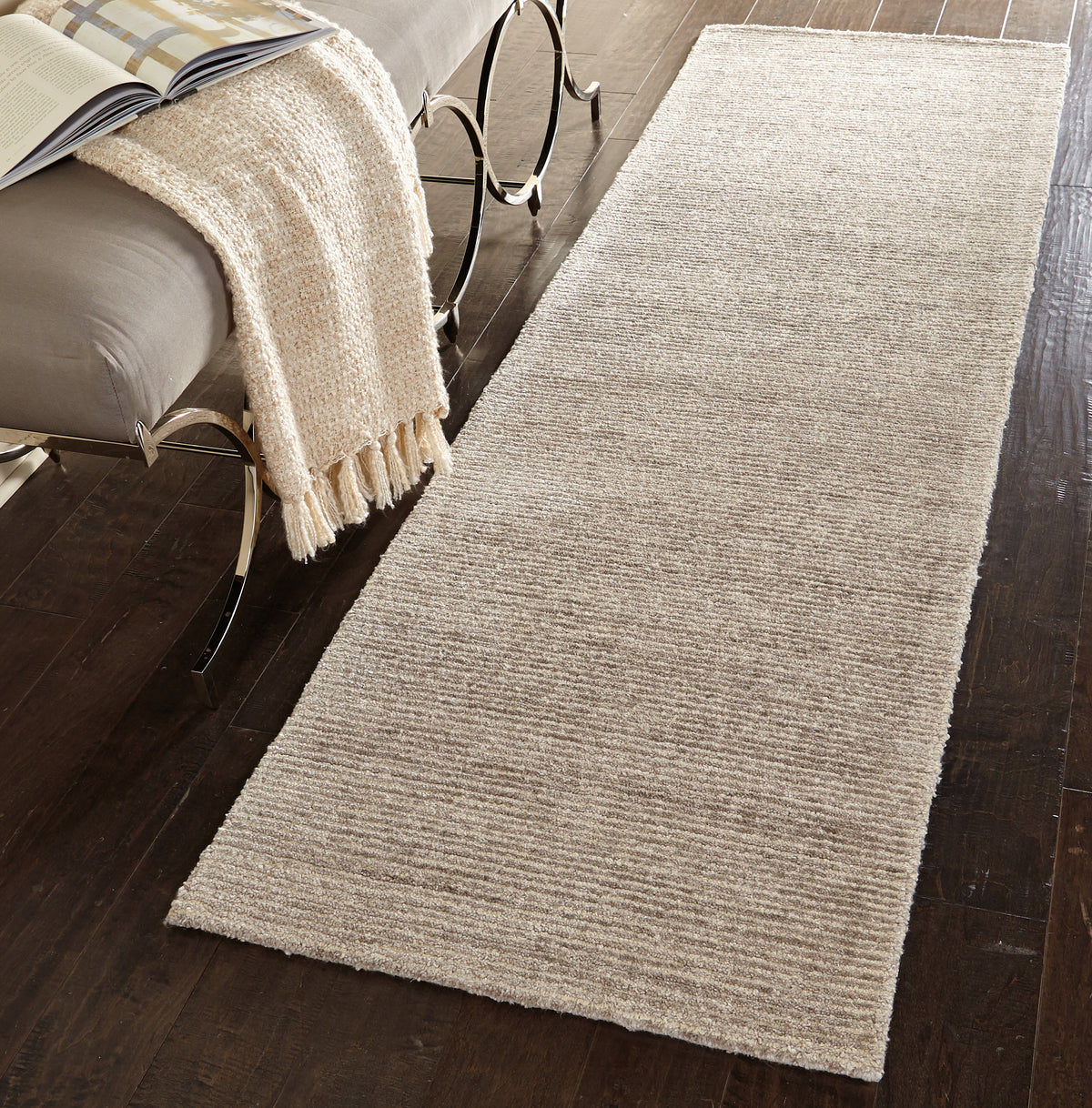 Weston WES01 Oatmeal Rug - room scene