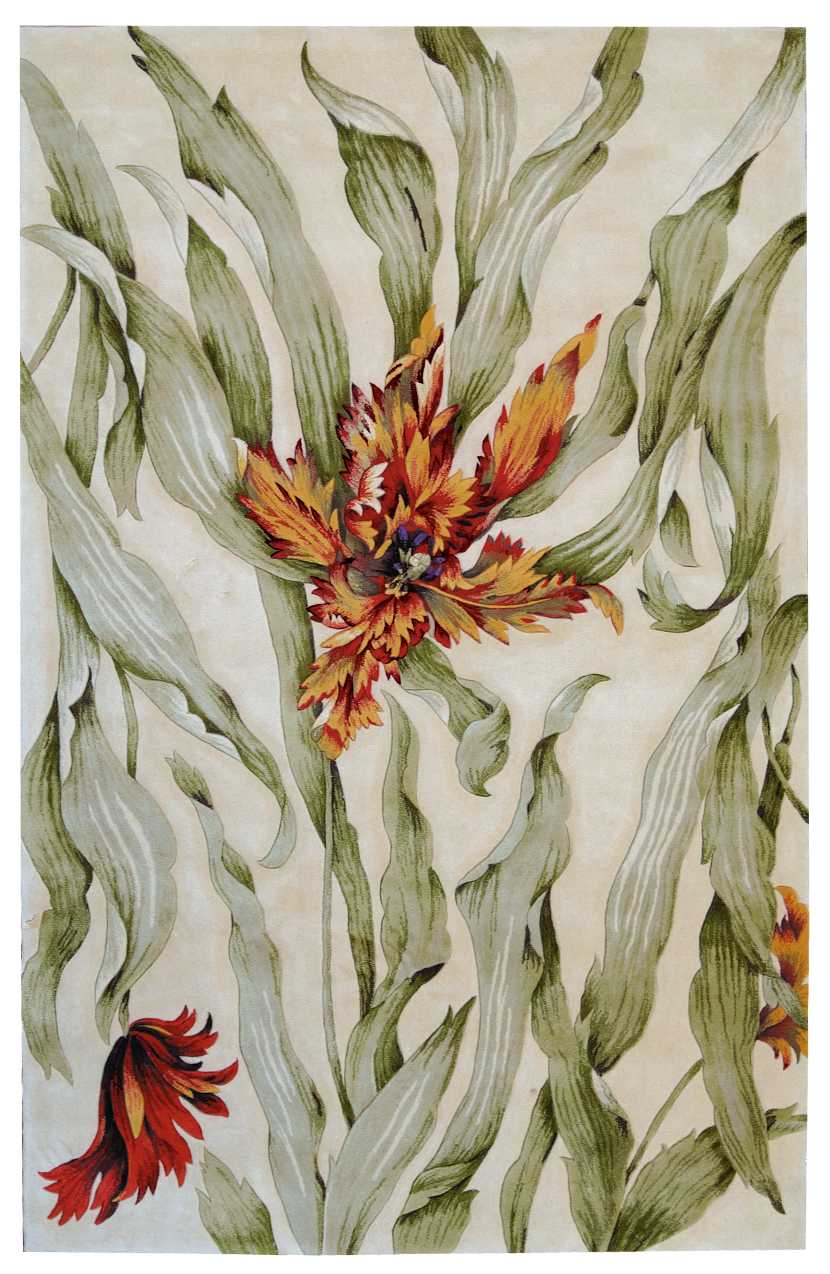 Tropics TS01 Ivory Rug - Rectangle