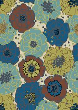 Home & Garden RS021 Light Blue Rug - Rectangle