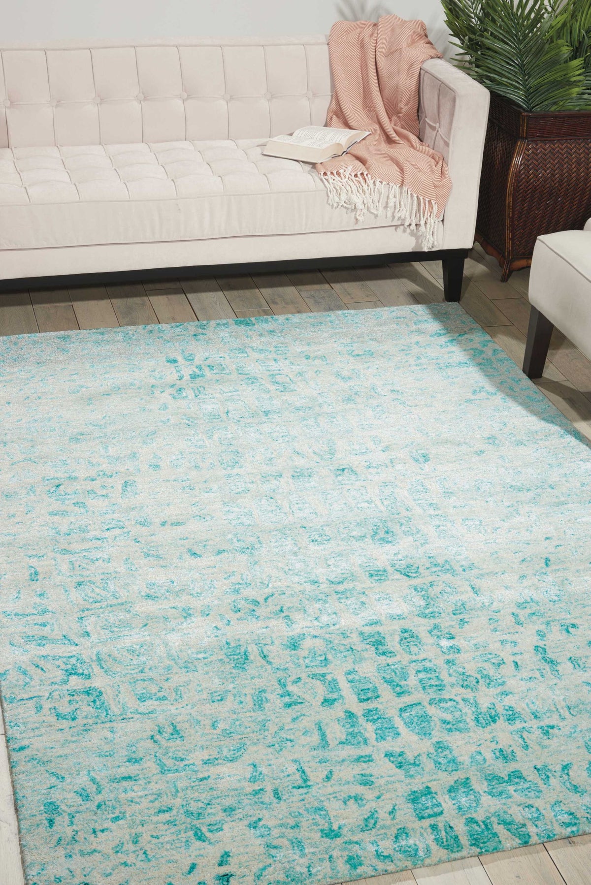Gemstone GEM06 Jade Rug - room scene