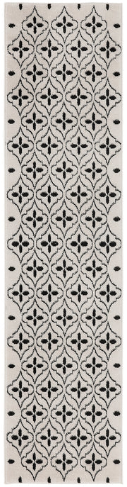 Nourison Essentials NRE04 Ivory Black Rug - Runner