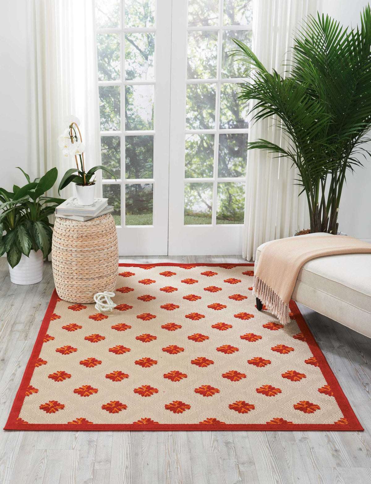 Aloha ALH02 Red Rug - room scene