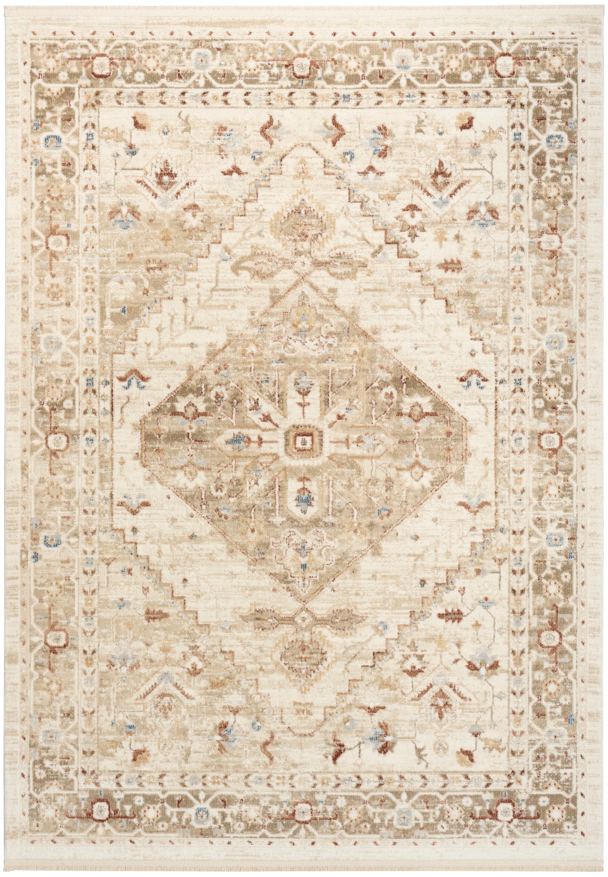 Pardis PRD02 Ivory Taupe Rug - Rectangle
