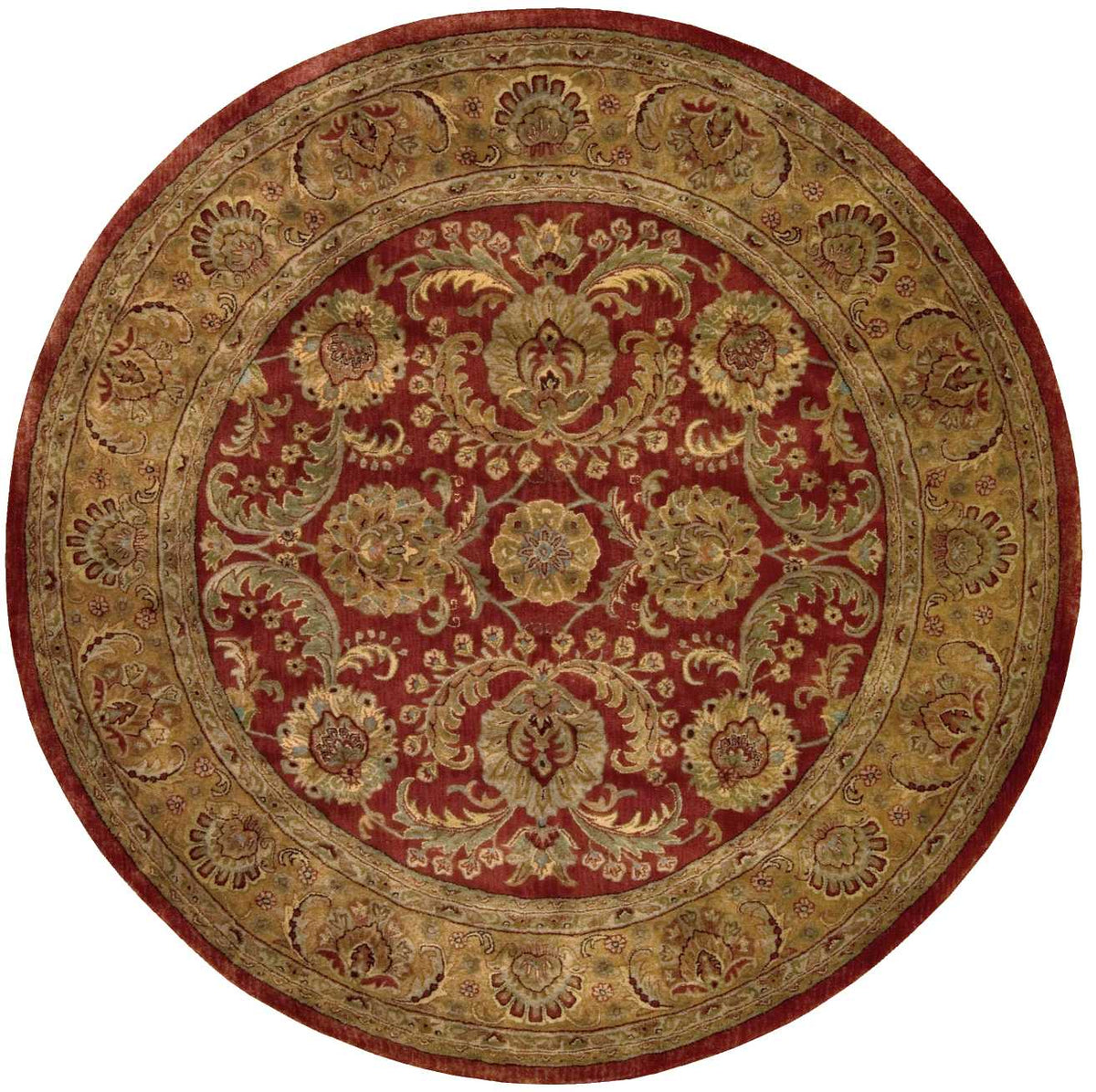 Jaipur JA17 Burgundy Rug - Round