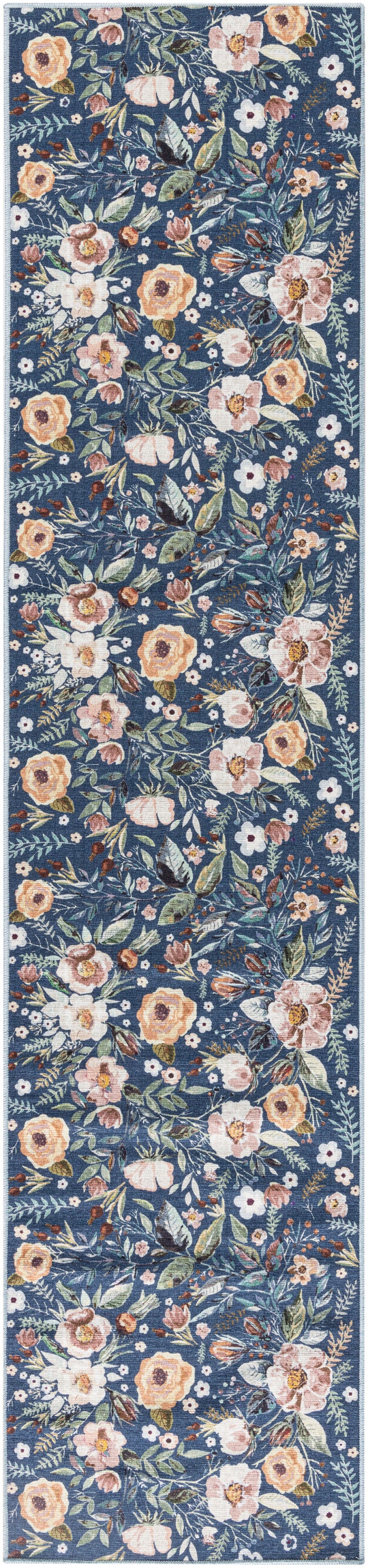 Nourison Washables NWB01 Navy Multicolor Rug - Runner