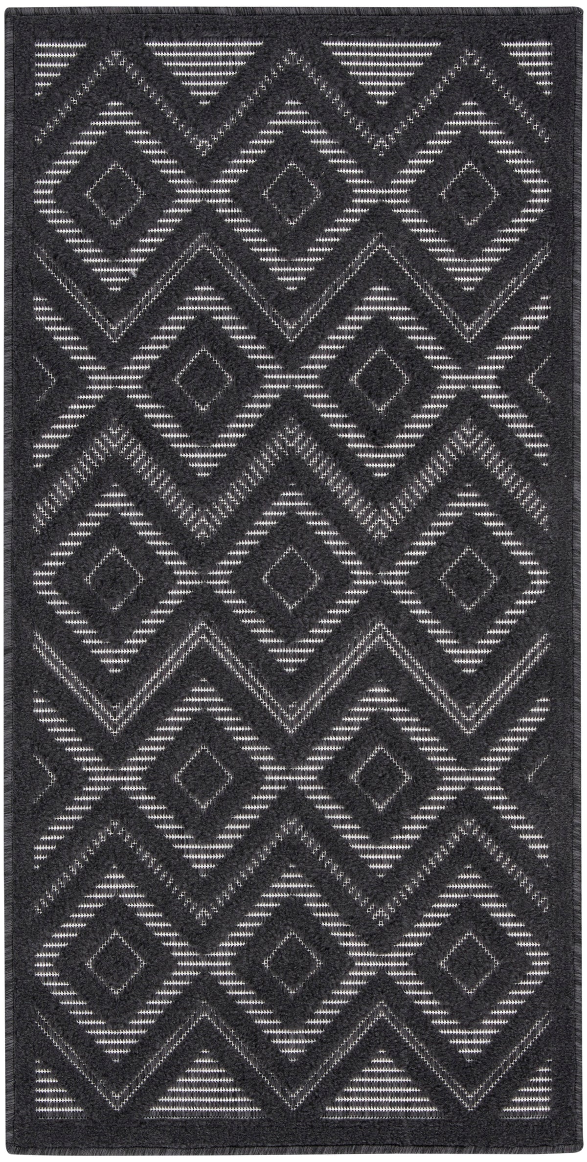 Versatile NRV01 Charcoal Black Rug - Rectangle