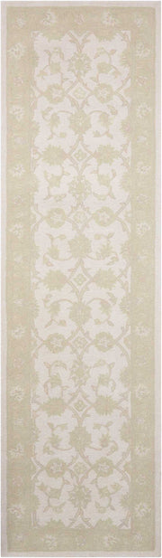 Zephyr ZEP01 Ivory Green Rug - Runner