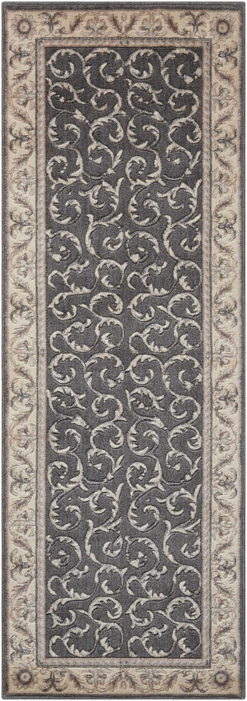 Somerset ST02A Charcoal Rug - Runner