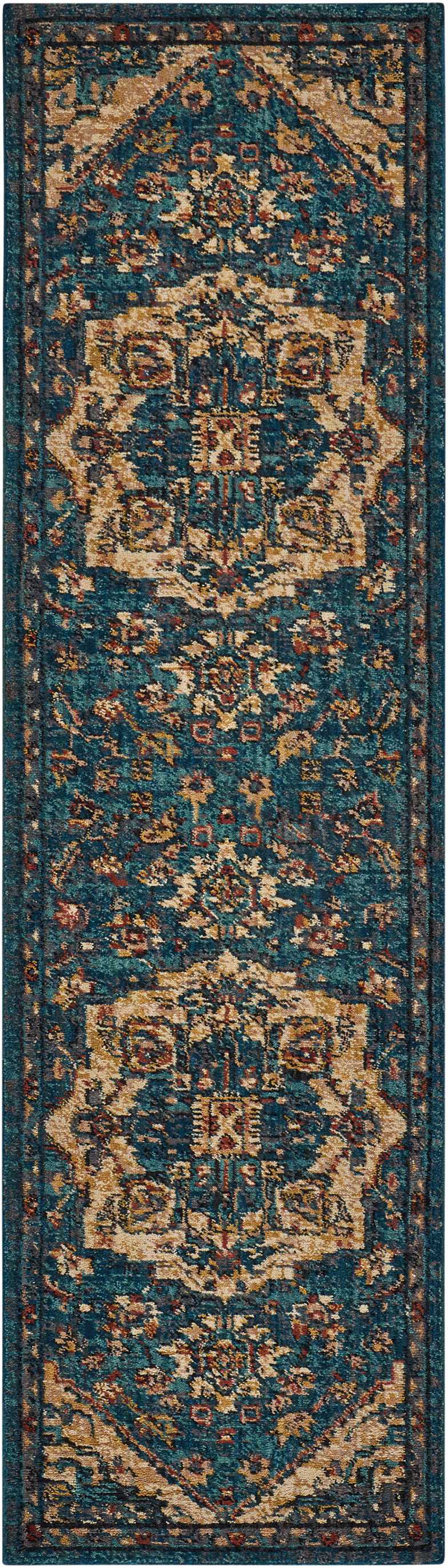 Nourison 2020 NR206 Teal Rug - Runner