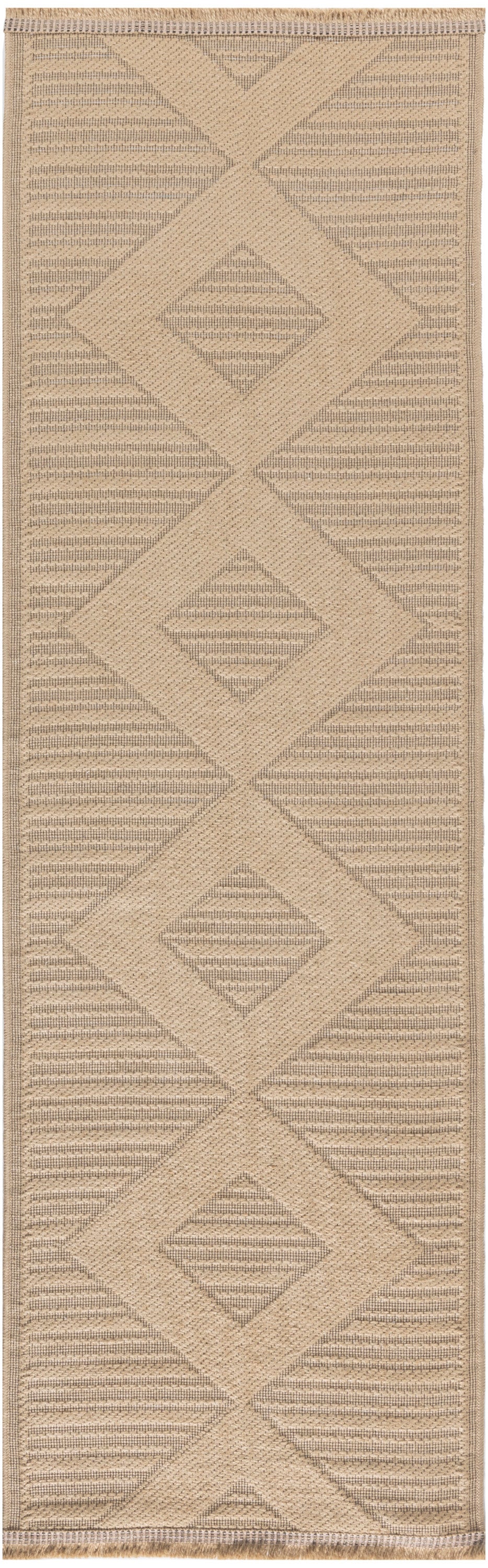 Washable Jute WSJ01 Natural Beige Rug - Runner