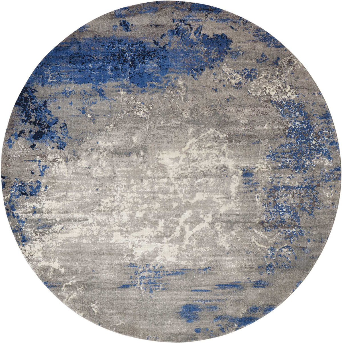 Twilight TWI22 Blue Grey Rug - Round