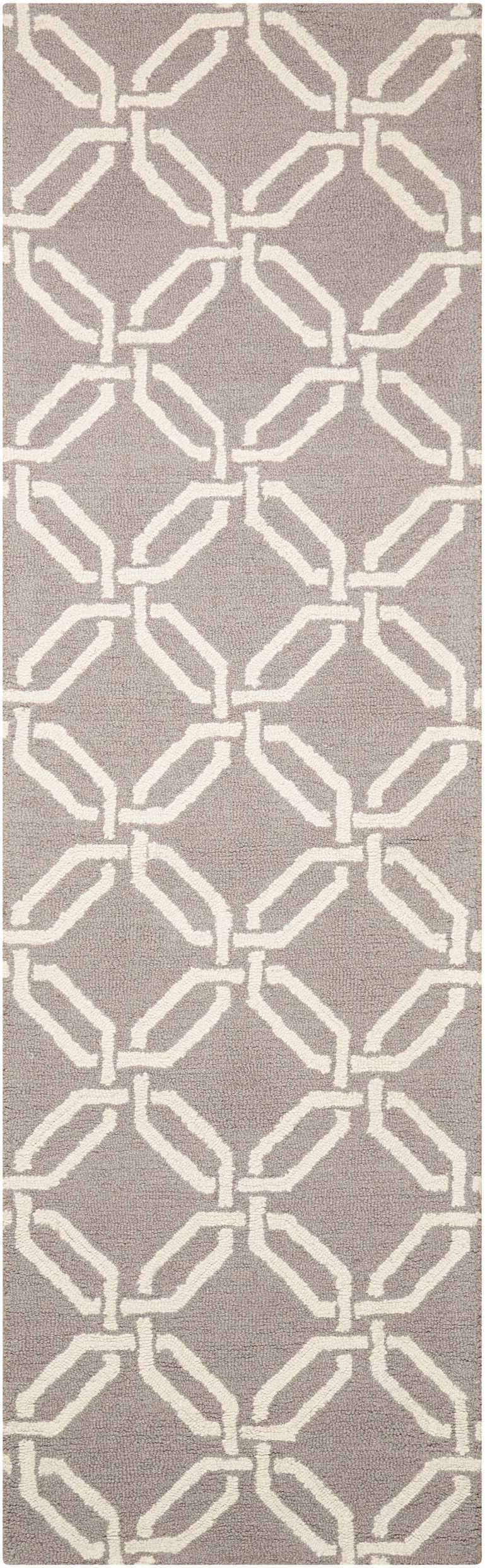 Linear LIN08 Silver Rug - Runner