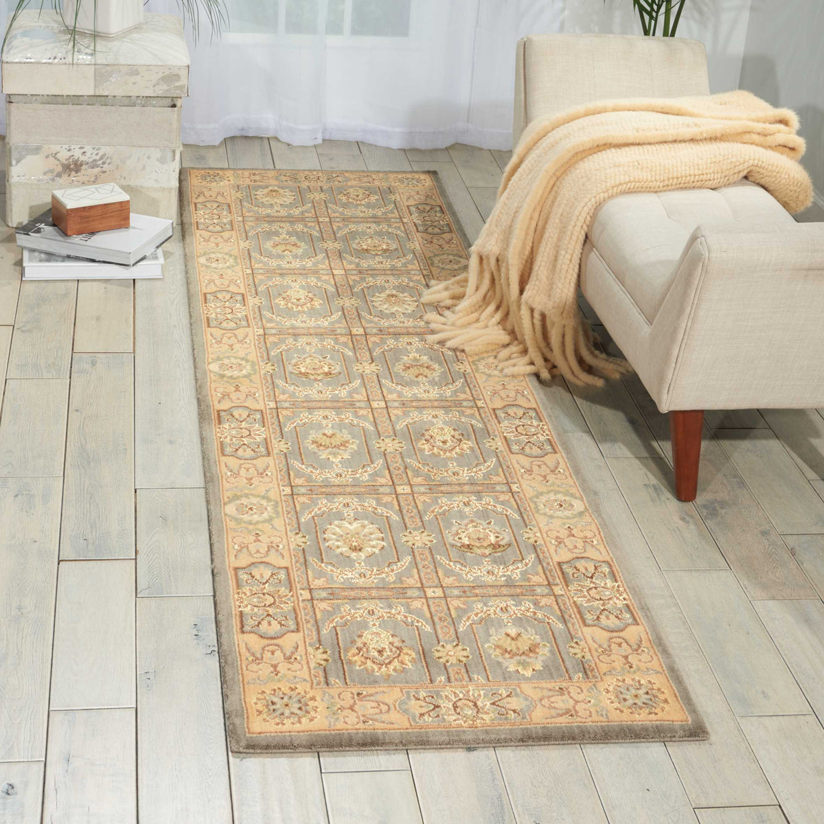 Persian Empire PE23 Slate Rug - room scene