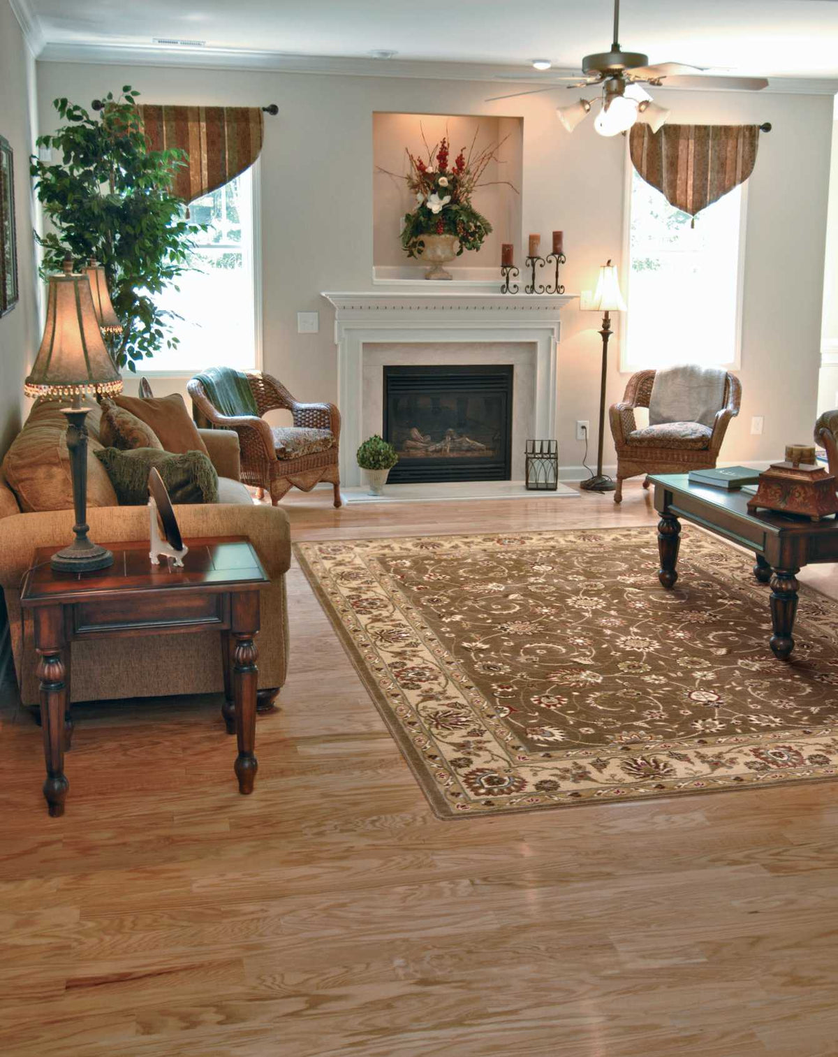 Somerset ST62 Taupe Rug - room scene