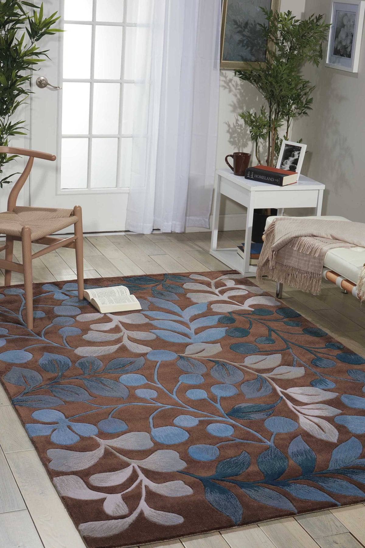 Contour CON02 Mocha Rug - room scene