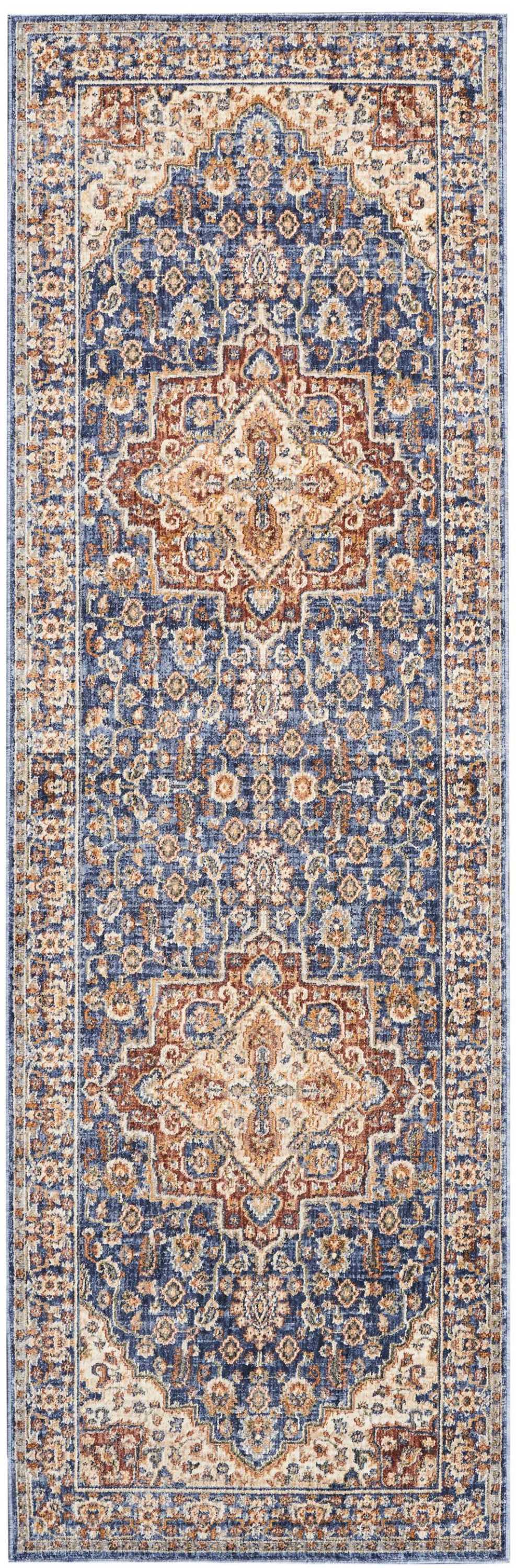 Lagos LAG01 Blue Rug - Runner