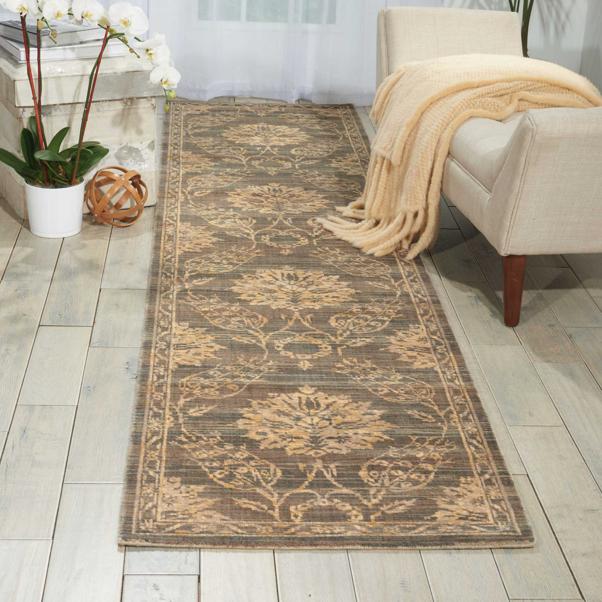 Silk Elements SKE31 Graphite Rug - room scene