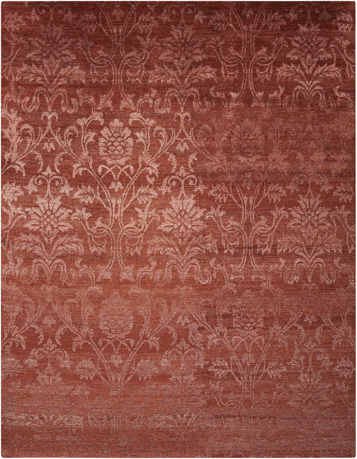 Silk Shadows SHA03 Rust Rug - Rectangle